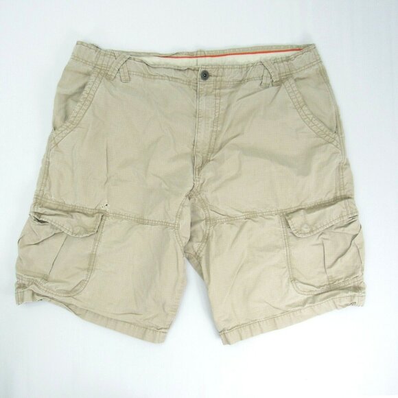 FLAW* Nike Air Jordan Jumpman Men's Size 40 Beige Cargo Shorts Khaki - Picture 1 of 9